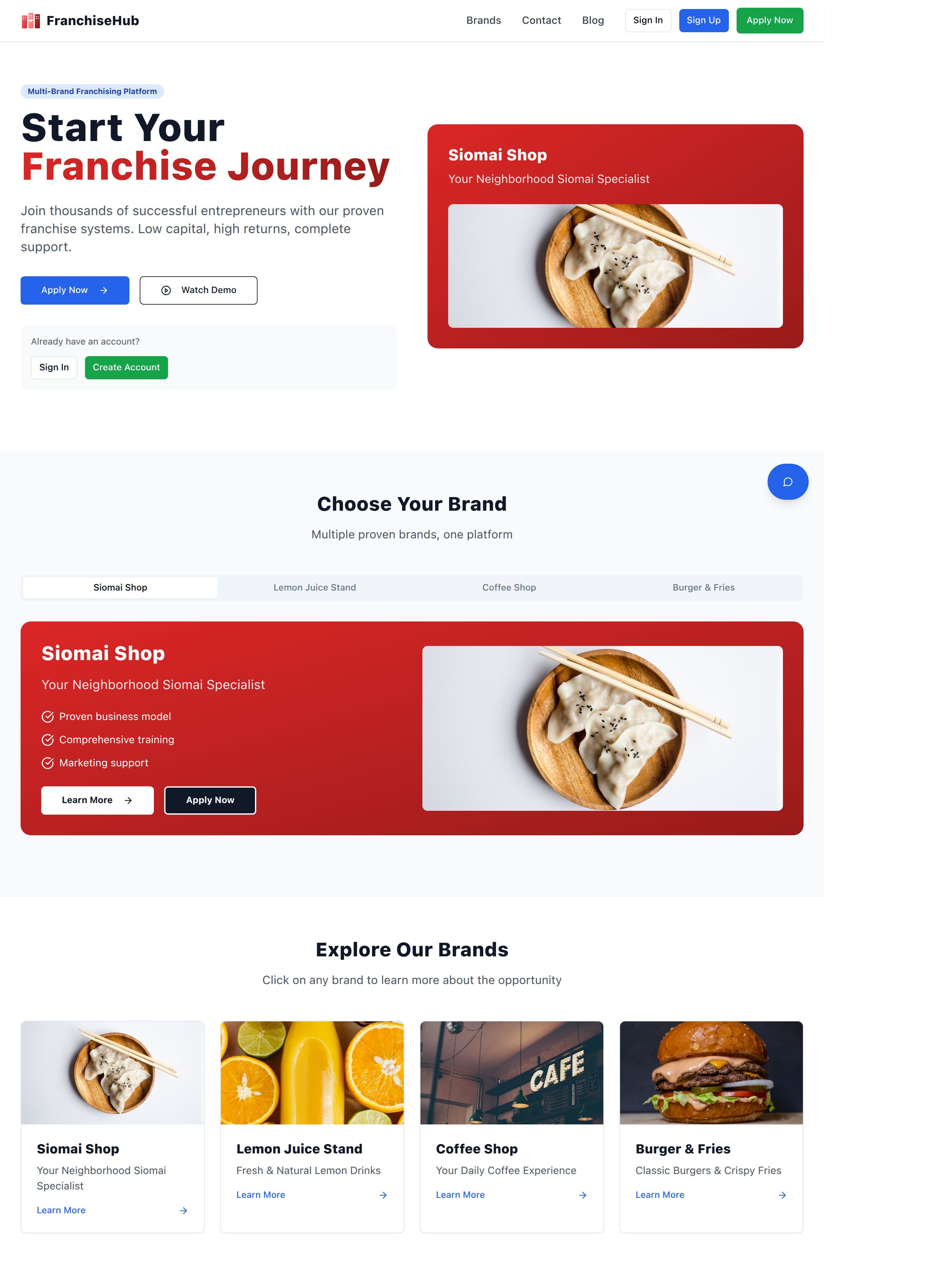 FranchiseHub — Dashboard project by John Cedrick de las Alas