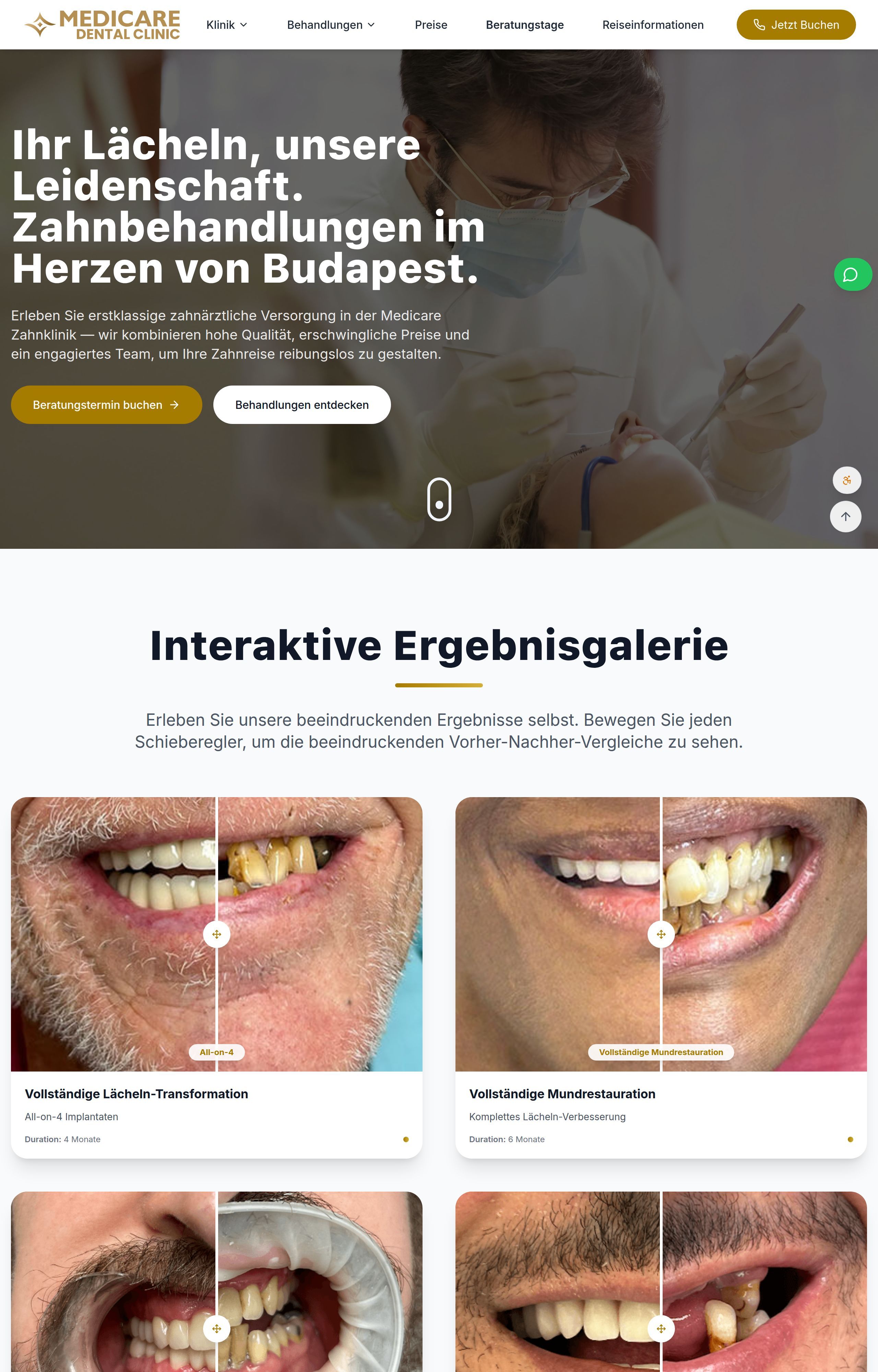 Ungarn Zahn Klinik desktop view