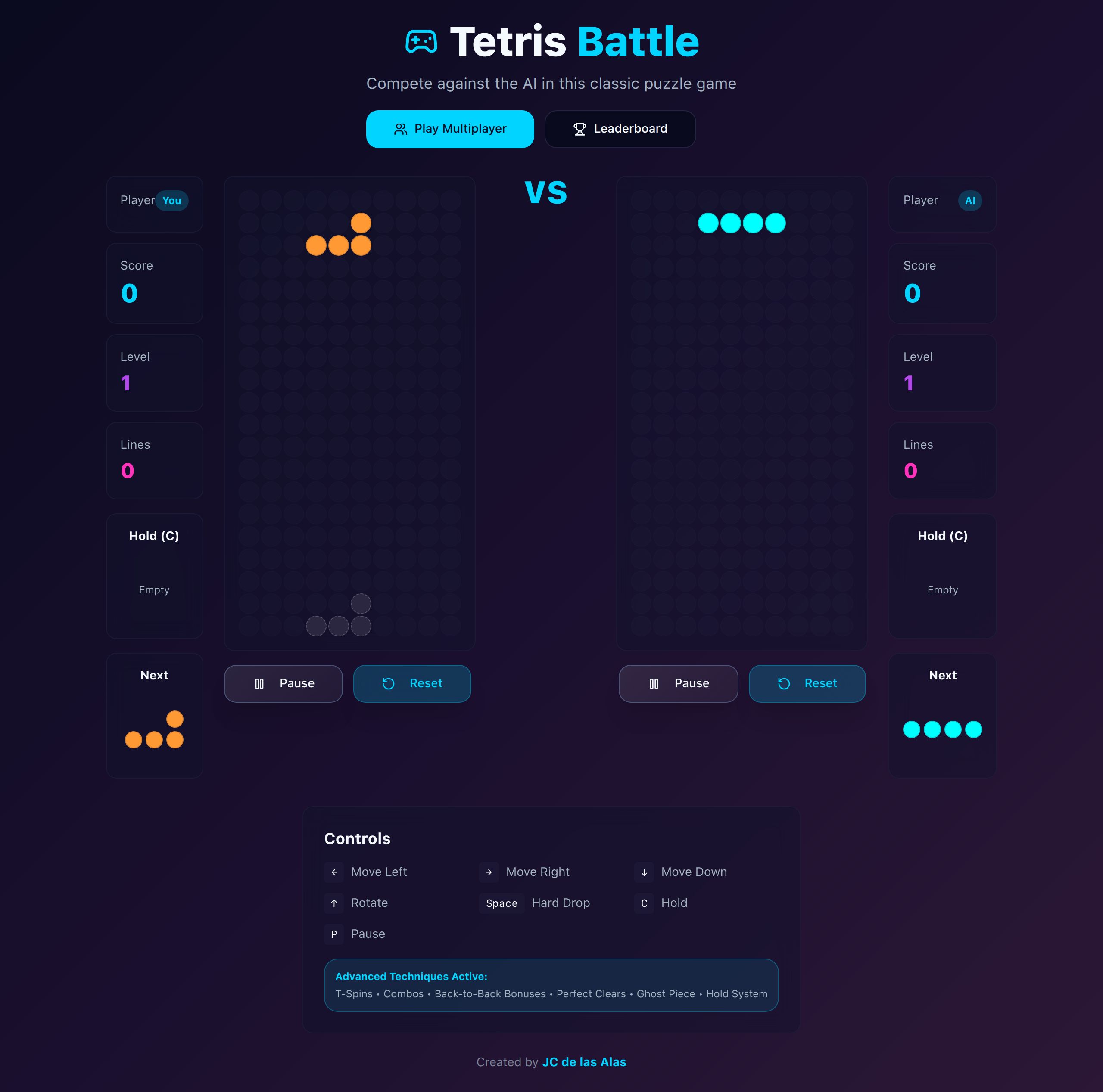 Glass Tetris Arena — 4 Fun project by John Cedrick de las Alas
